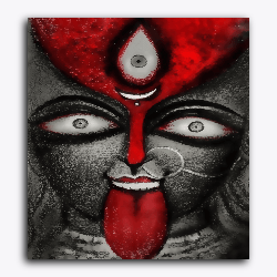 Kali Maa Anger eyes