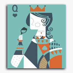 Modern Poker Queen - Raja Rani Collection