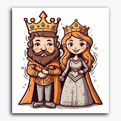 Cute King and Queen - Raja Rani Collection