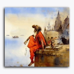 Sage Of The Riverbank- Ghat