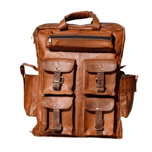 Craftshades – Seven Pocket Goat Leather Backpack | Unisex