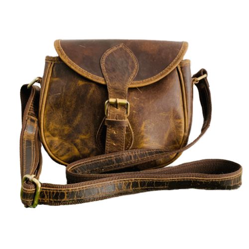 Craftshades – 7.9 Inch Buffalo Leather Sling Bag for Girls and Boys