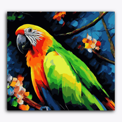 Parrot Blue Yellow Green Macaw