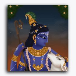 Shree Krishna with Cow - Janmasthami