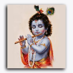 Bal Krishna playing flute - Janmashtami