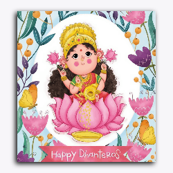 Laxmi Maa Dhanteras Cute