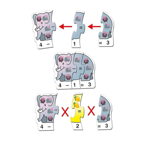 Frank Play ‘n’ Count Puzzle (75 Pieces) 15 Self-Correcting 3 Pcs Educational Toys and Games - 10163