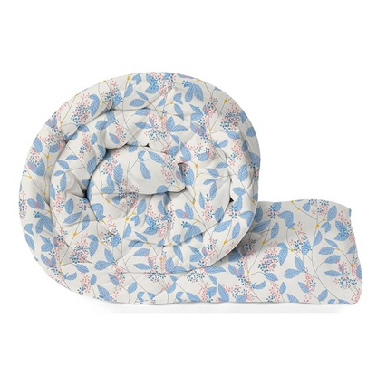 BSB Home Beautiful Print Cotton Reversible AC Blankets Comforter for Single Size Bed