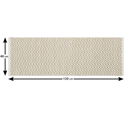 The Home Talk Cotton Chenille Bath Rug Area Rug for Spa Vanity Shower Kitchen & Living Room