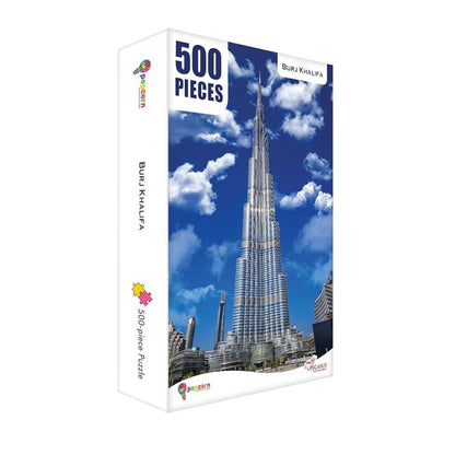 Popcorn Puzzle for Kids Burj Khalifa 500 Piece Jigsaw Puzzles Game for 7+ Years Old Childrens and Adults