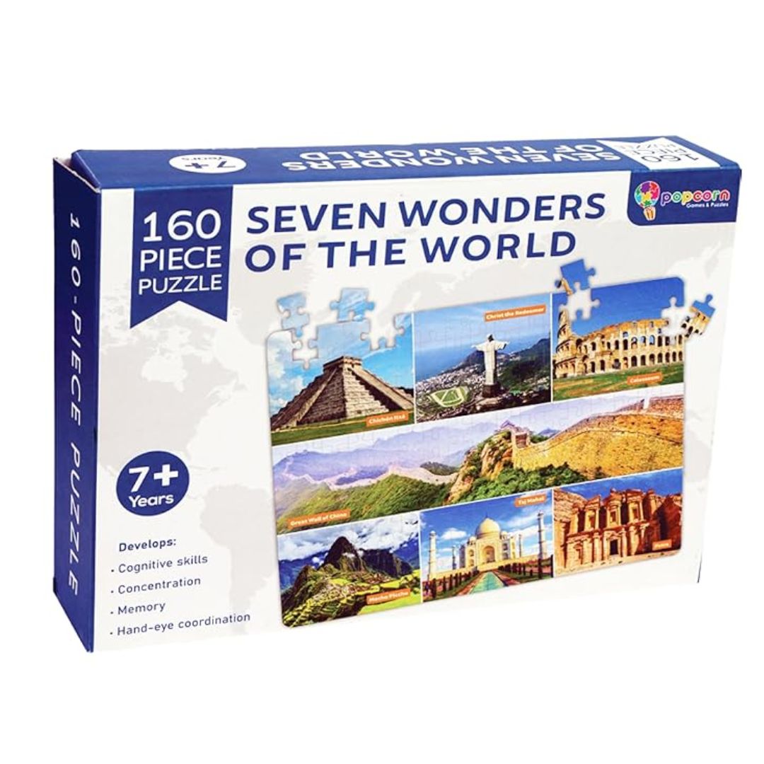 Popcorn Games & Puzzles Piece 7 Wonder Jigsaw Puzzle Game for Kids 7+ Years
