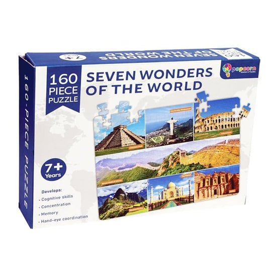 Popcorn Games & Puzzles Piece 7 Wonder Jigsaw Puzzle Game for Kids 7+ Years