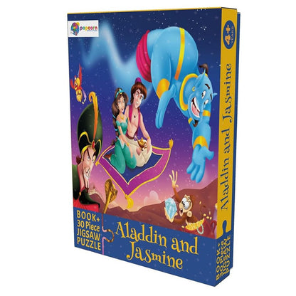 Popcorn Games & Puzzle 30 Piece Jigsaw Puzzle with Free Reading Book