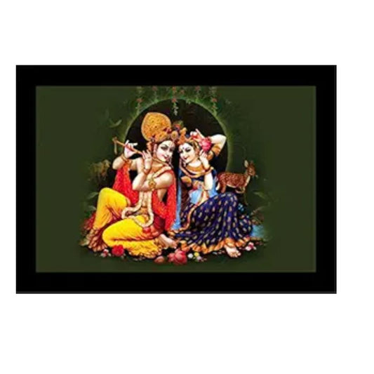 Lifehaxtore Raasleela Radha Krishna Art Framed Painting Model 3