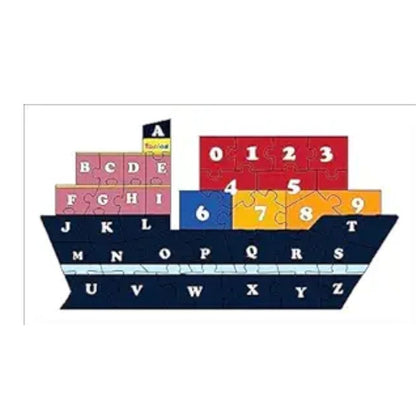 TodFod Wooden Jigsaw Puzzle – Ship Shaped English Alphabets