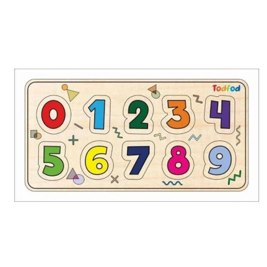 TodFod Wooden Jigsaw Puzzles - English Numbers for Kids