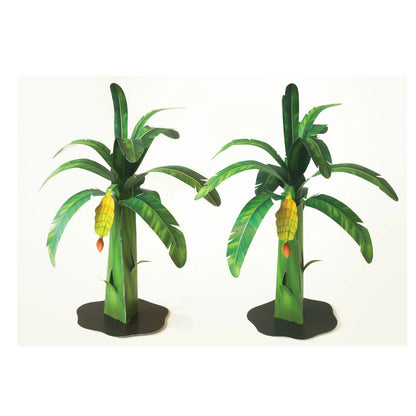 Sky Goodies Banana Trees - Set of 2- DIY Paper Craft Kit for Pooja Decor