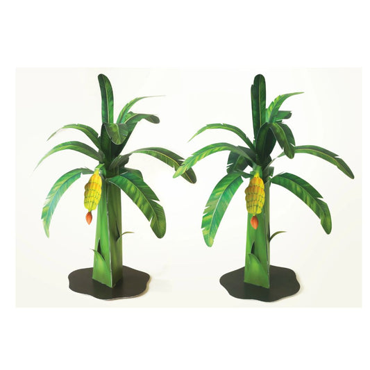 Sky Goodies Banana Trees - Set of 2- DIY Paper Craft Kit for Pooja Decor
