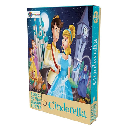 Popcorn Games & Puzzle 30 Piece Jigsaw Puzzle with Free Reading Book