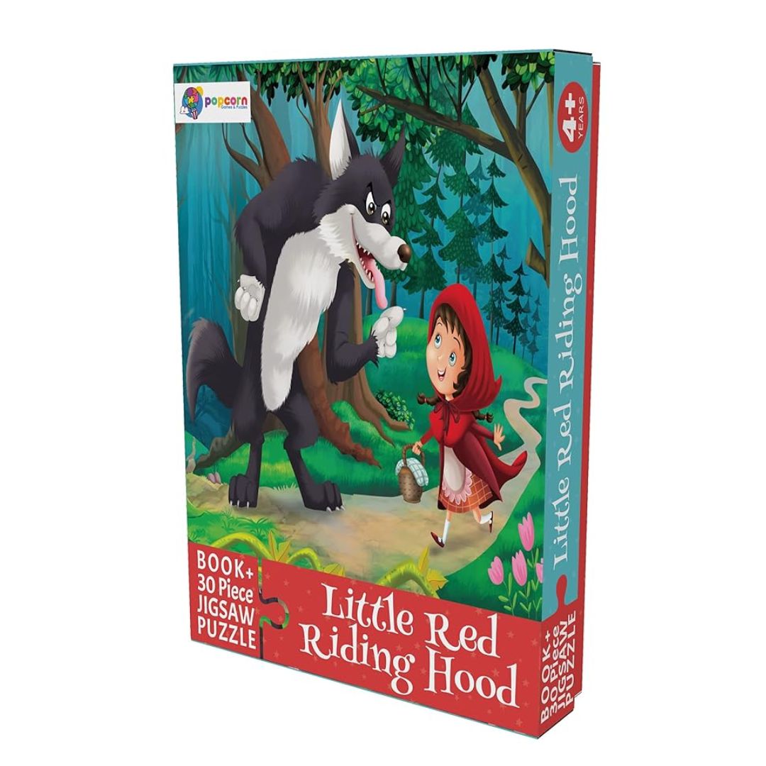 Popcorn Games & Puzzle 30 Piece Jigsaw Puzzle with Free Reading Book