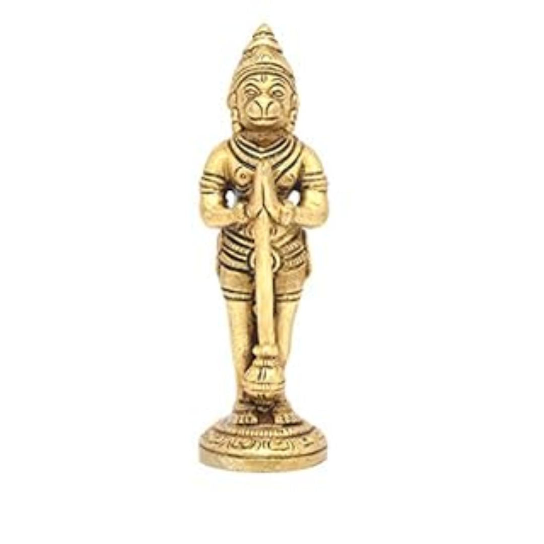Two Moustaches Brass The Humble Hanuman Statue