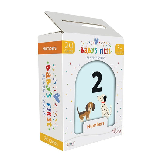 Popcorn Games Numbers Baby's First Board Flash Card - 20 Cards