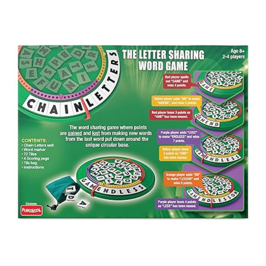 Funskool Games Chain Letters Educational Game The Letter Sharing Word Game For Kids Adults