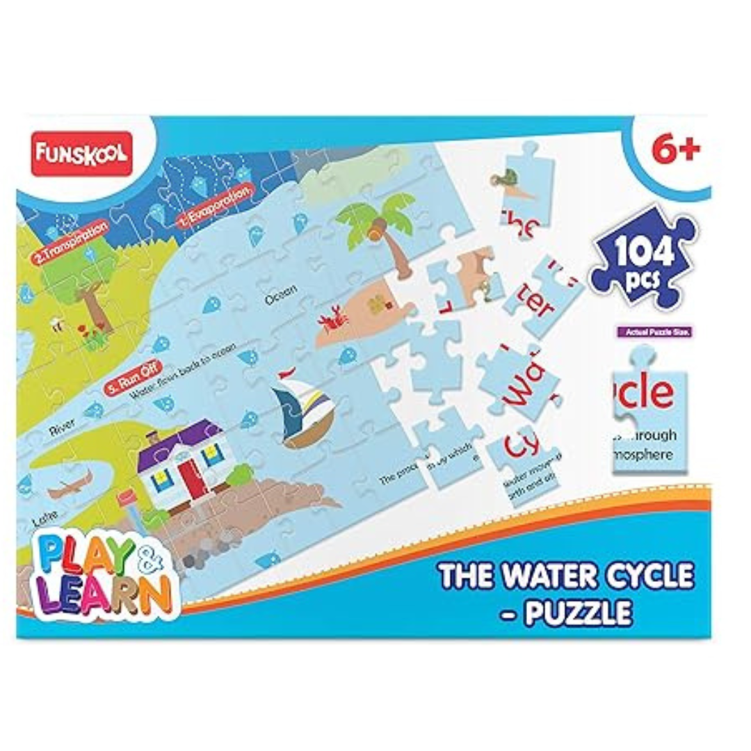 Funskool Play & Learn Water Cycle Educational 104 Pieces Puzzle Toy