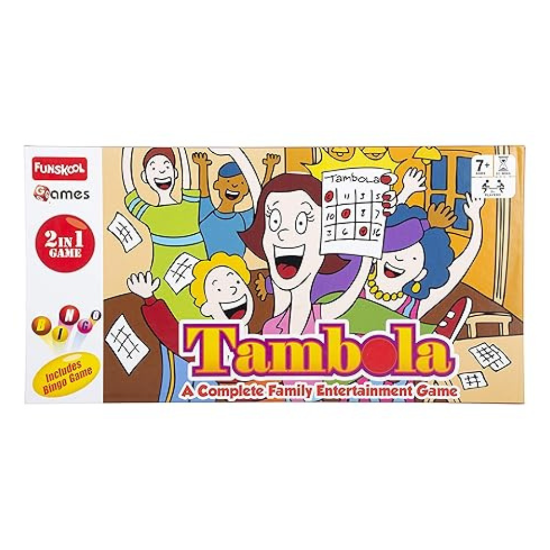 Funskool Kid Games Tambola 2 in 1 Game A Complete Family Entertainment Game