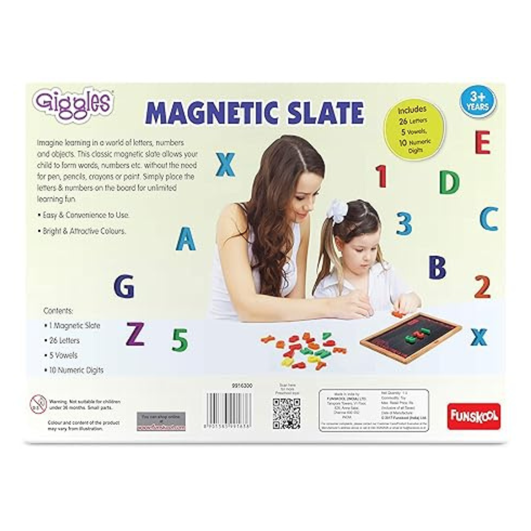 Funskool Giggles Magnetic Slate Alphabet and Numbers learning board Early learning