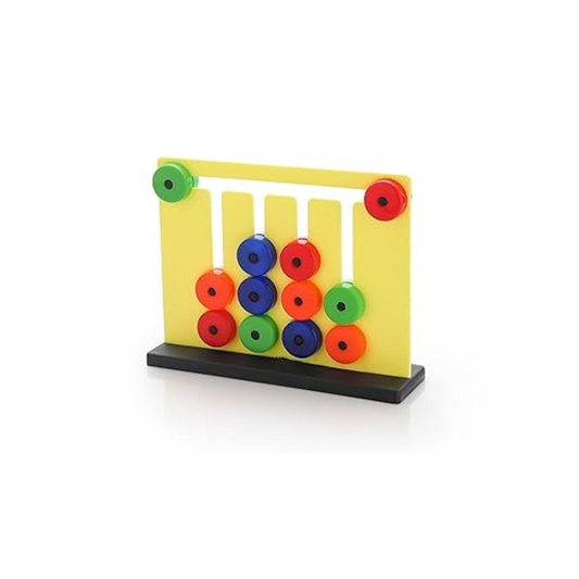 Zudo Toys Learning Colour And Pattern Matching Montessori Slide Puzzle Game For Kids Multicolor