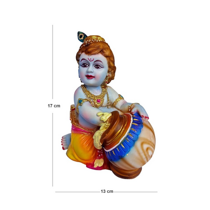 Newven 7 Inch Poly Marble Handcrafted showpiece Idol Decorative Statue Figurine