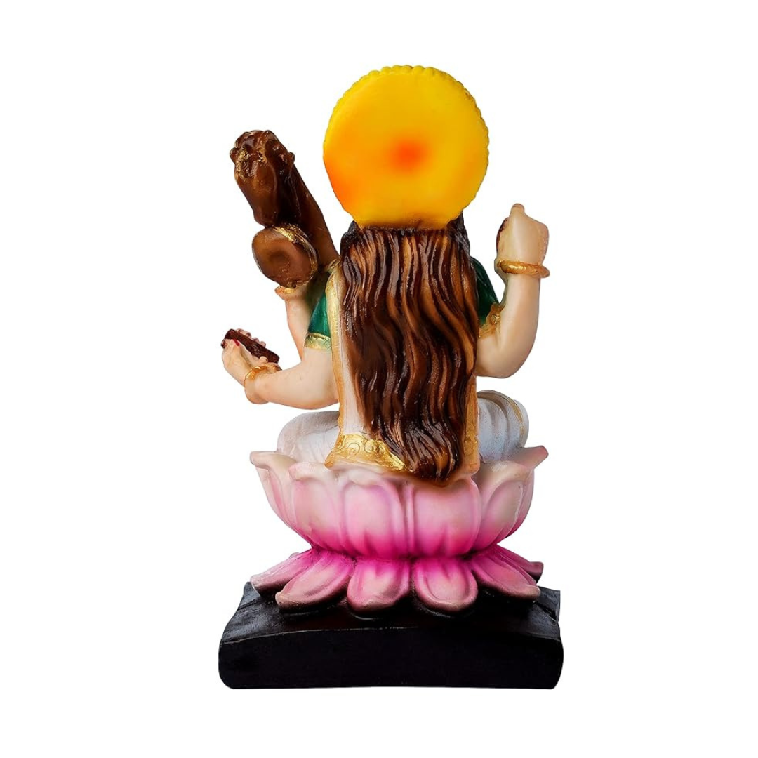 Newven Handcrafted maa Saraswati Idol Hindu god Statue Devi showpiece Decorative
