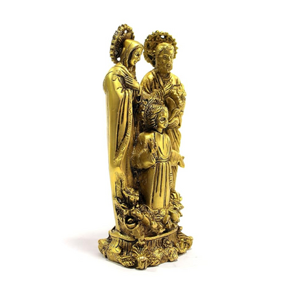 StonKraft Brass Holy Family of Mother Mary Joseph Jesus Christ Idol Statue Sculpture