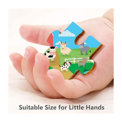 Webby Kids Farm House Wooden Jigsaw Puzzle 40Pcs