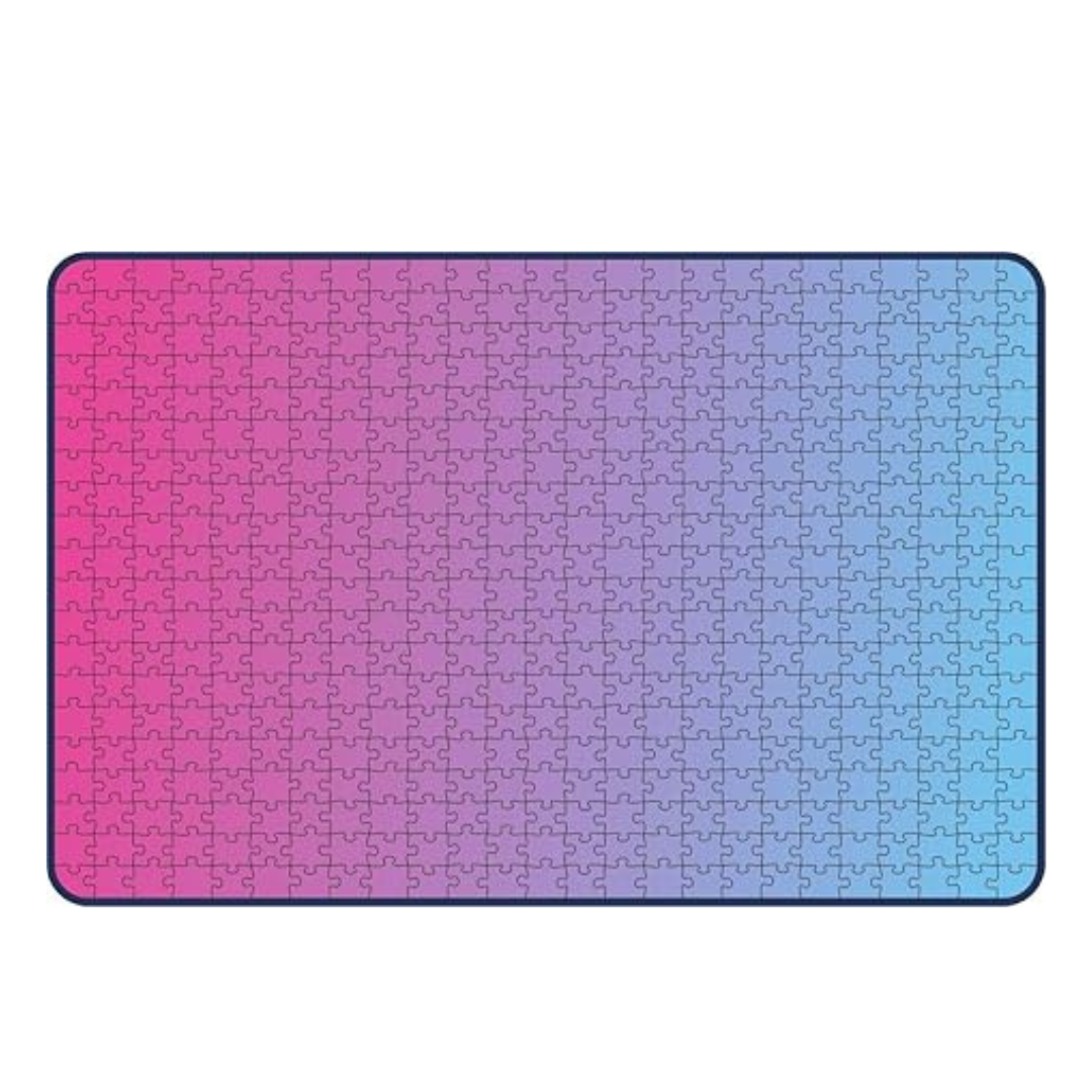 Webby Gradient Pink Blue Wooden Jigsaw Puzzle 500 Pieces Multicolor