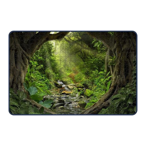 Webby Tropical Jungle with Sunshine Wooden Jigsaw Puzzle 500 Pieces