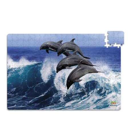 Webby Kids Beautiful Dolphins Jigsaw Puzzle 252 Pieces