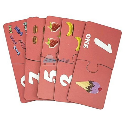 FunBlast Wooden Number Jigsaw Puzzle for Kids Jigsaw Puzzle for Kids