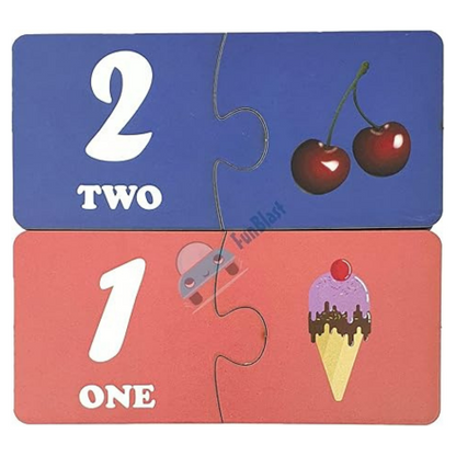 FunBlast Wooden Number Jigsaw Puzzle for Kids Jigsaw Puzzle for Kids