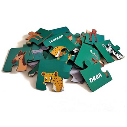 FunBlast Animal Jigsaw Puzzles for Kids, Wooden Paperless Jigsaw Puzzles for Kids