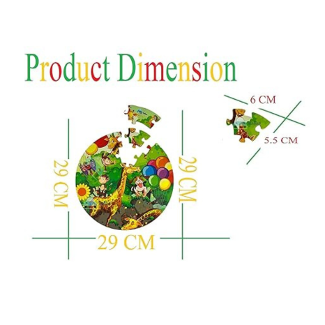 FunBlast Jungle Theme Animal Jigsaw Puzzle for Kids Jigsaw for Kids 3+Years Above