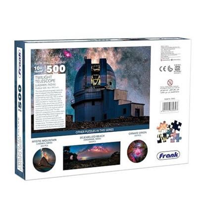 Frank Twilight Telescope 500 Piece Jigsaw Puzzle for Kids 10+ Years and Adults Mental Boost - 33932
