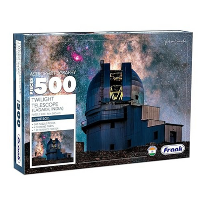 Frank Twilight Telescope 500 Piece Jigsaw Puzzle for Kids 10+ Years and Adults Mental Boost - 33932