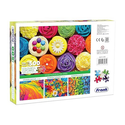 Frank Colourful Cupcakes 500 Piece Jigsaw Puzzle for 10+ Years and Adults Mental Boost - 33933