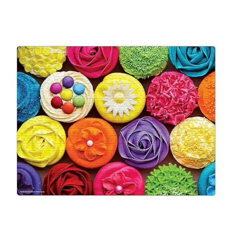 Frank Colourful Cupcakes 500 Piece Jigsaw Puzzle for 10+ Years and Adults Mental Boost - 33933