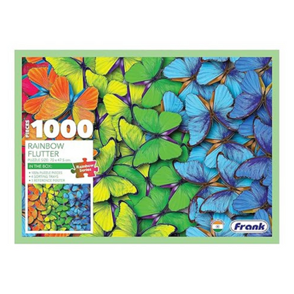 Frank Rainbow Flutter 1000 Pieces Jigsaw Puzzle for Kids 15+ Years and Adults Mental Boost - 34022