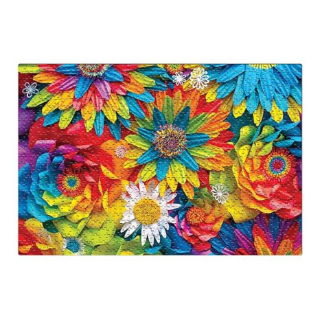 Frank Rainbow Flowers 1000 Pieces Jigsaw Puzzle for Kids 15+ Years and Adults Mental Boost - 34023