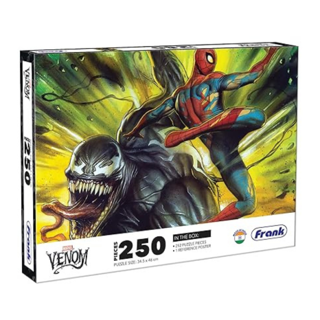 Frank Marvel Venom 250-Piece Puzzle for Adults and Kids Focus Memory Mental Boost - 90166
