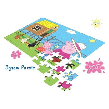 Frank Peppa Pig Jigsaw Puzzle (60 Pieces) for Kids for Focus and Memory - 60405